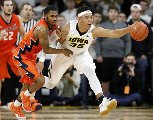 Illinois Iowa Basketball